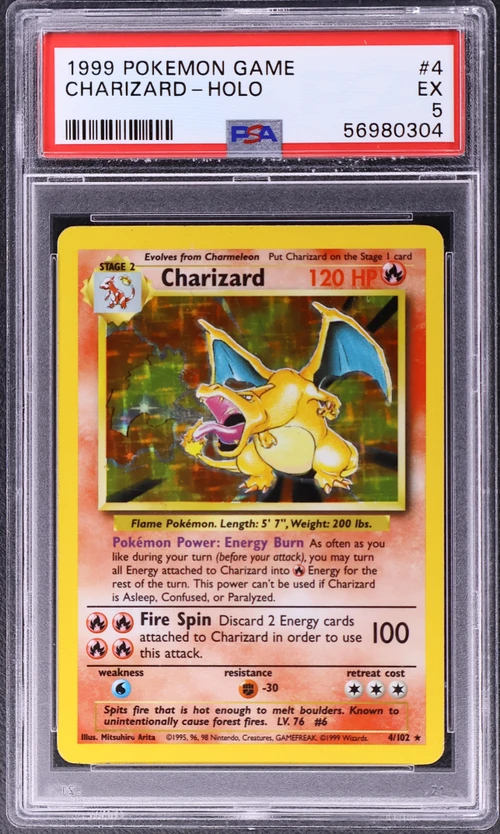1999 Pokemon Game #4 Charizard-Holo
