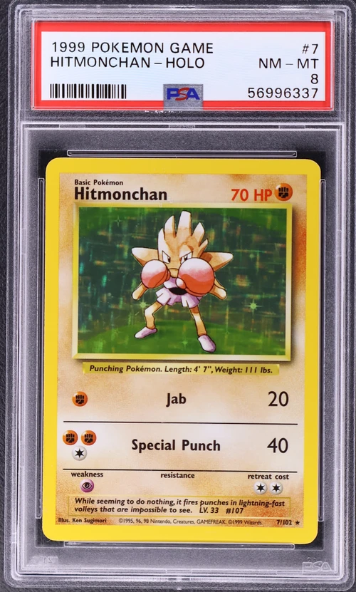 1999 Pokemon Game #7 Hitmonchan-Holo
