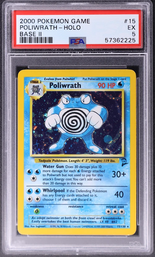 2000 Pokemon Game Base II #15 Poliwrath-Holo