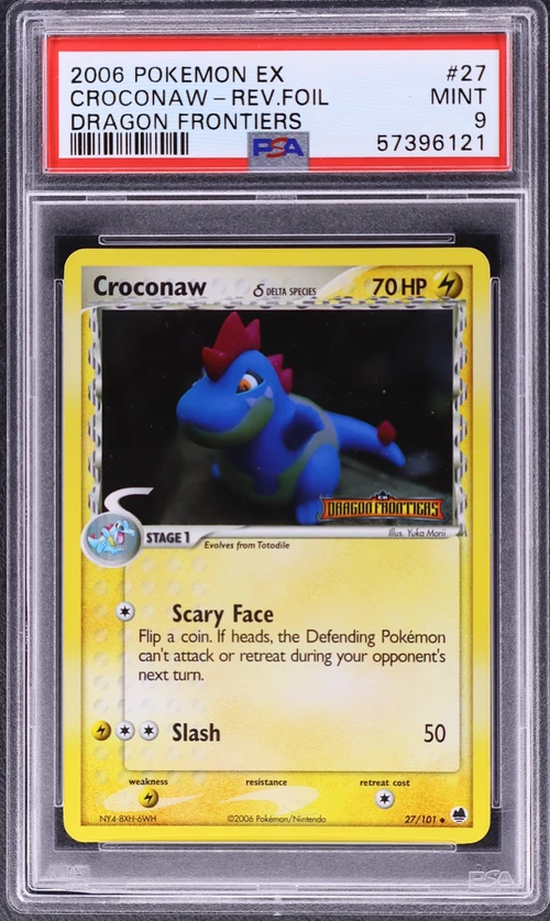 2006 Pokemon Ex Dragon Frontiers #27 Croconaw-Reverse Foil