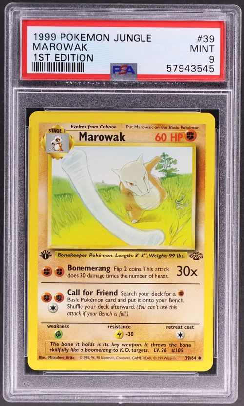 1999 Pokemon Jungle #39 Marowak 1st Edition