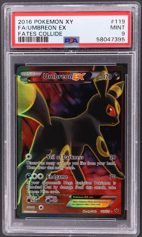 2016 Pokemon Xy Fates Collide #119 Full Art / Umbreon Ex