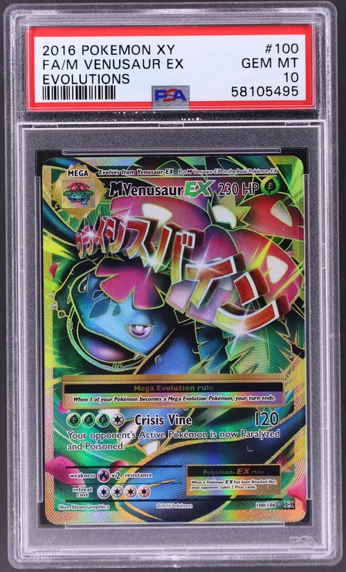 2016 Pokemon Xy Evolutions #100 Full Art / M Venusaur Ex