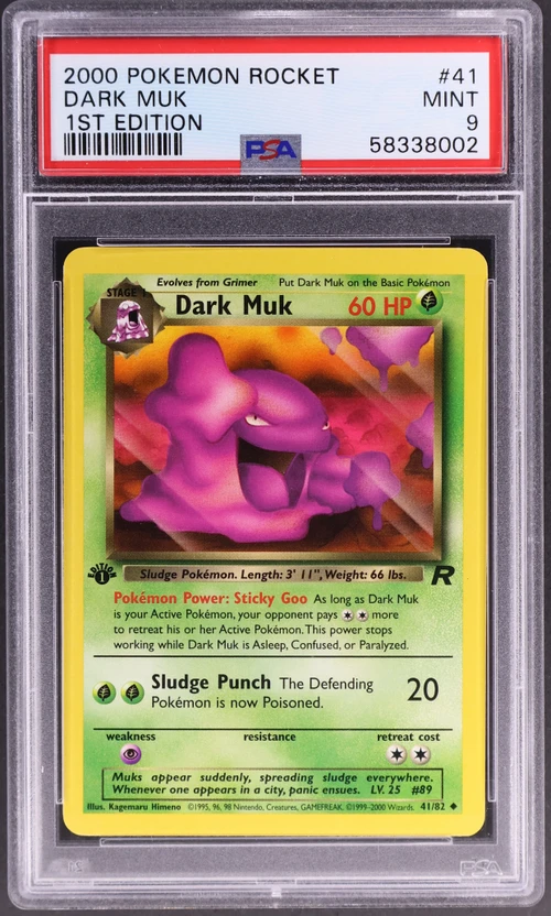2000 Pokemon Rocket #41 Dark Muk 1st Edition