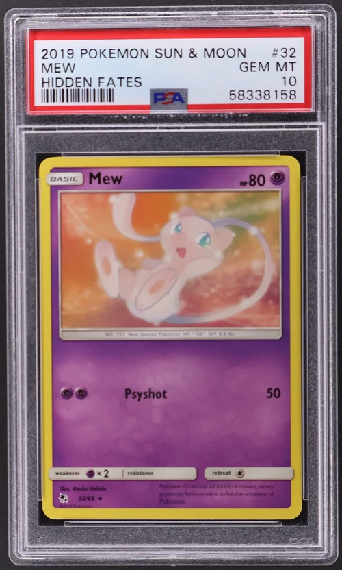2019 Pokemon Sun & Moon Hidden Fates #32 Mew
