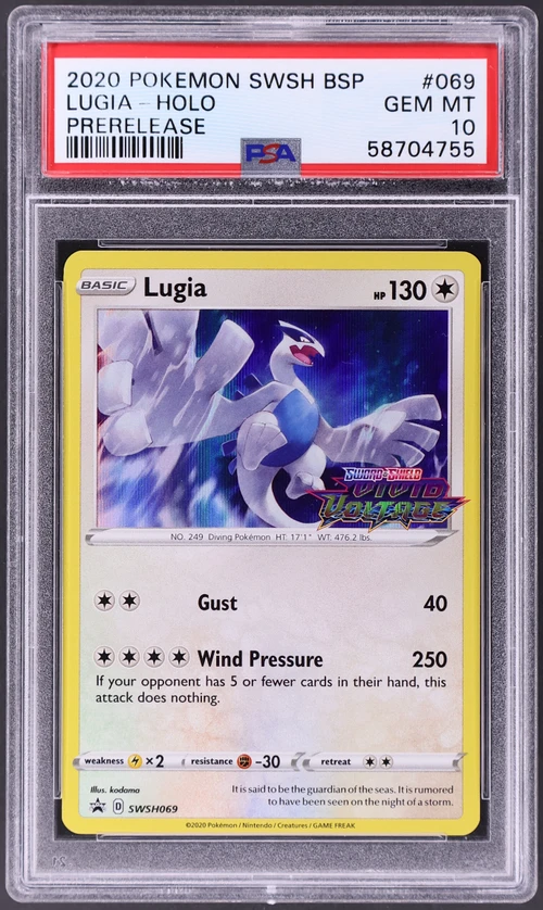 2020 Pokemon Swsh Black Star Promo #069 Lugia-Holo Prerelease