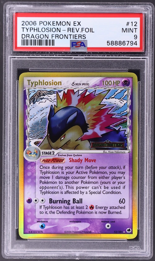 2006 Pokemon Ex Dragon Frontiers #12 Typhlosion-Reverse Foil