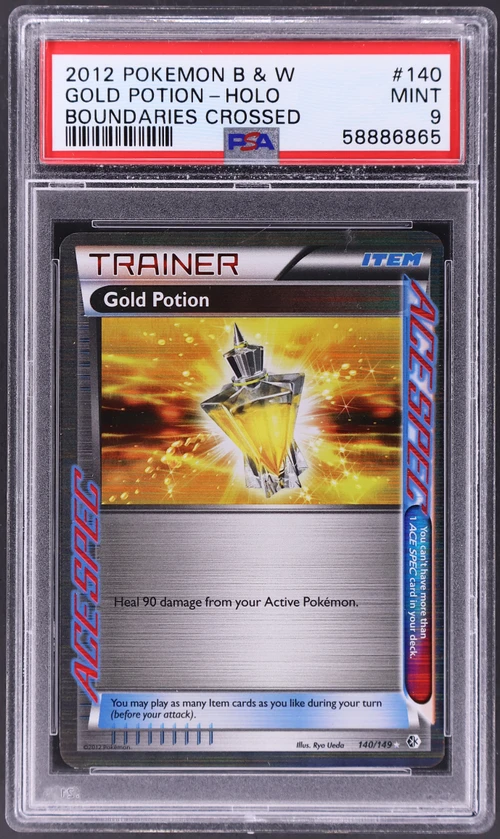 2012 Pokemon Black & White Boundaries Crossed #140 Gold Potion-Holo
