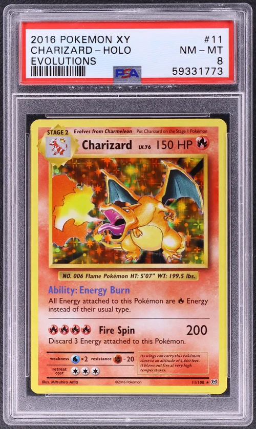 2016 Pokemon Xy Evolutions #11 Charizard-Holo