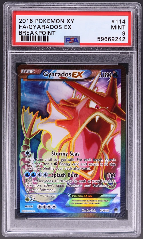 2016 Pokemon Xy Breakpoint #114 Full Art / Gyarados Ex