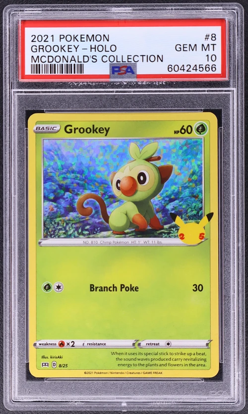 2021 Pokemon Mcdonald's Collection #8 Grookey-Holo