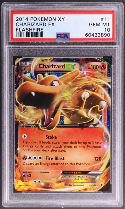 2014 Pokemon Xy Flashfire #11 Charizard Ex