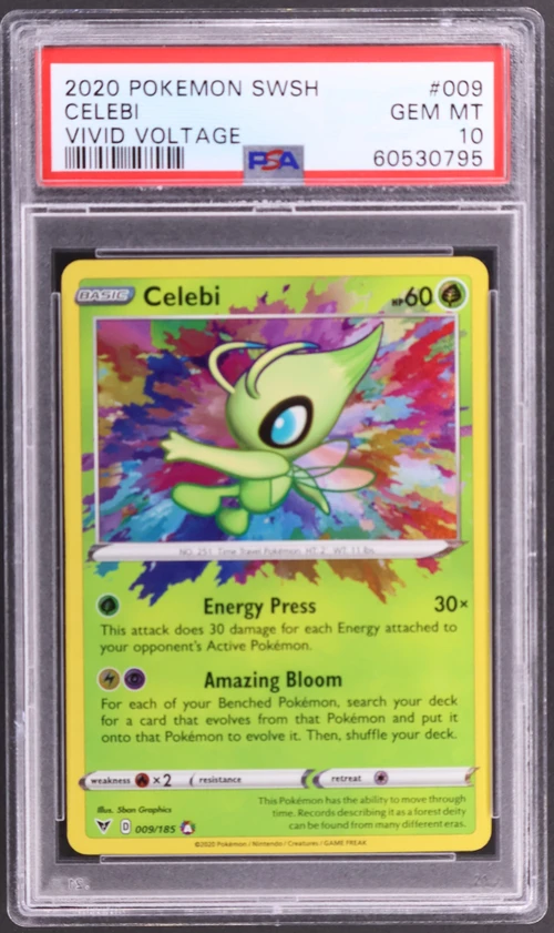 2020 Pokemon Sword & Shield VIVID Voltage #009 Celebi