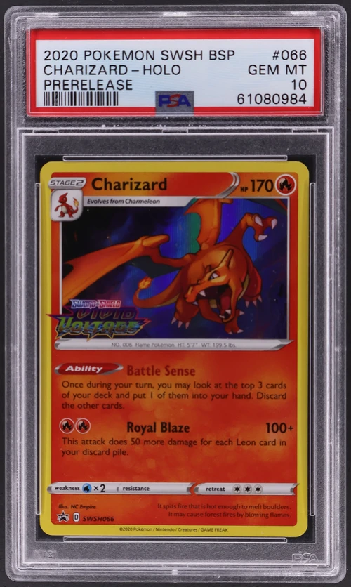 2020 Pokemon Swsh Black Star Promo #066 Charizard-Holo Prerelease