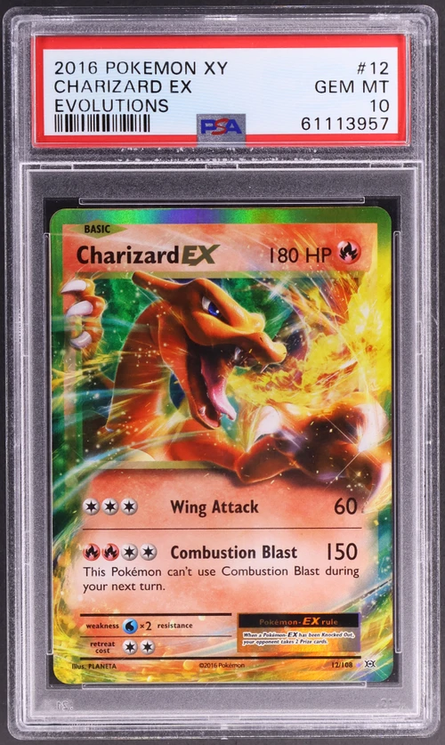 2016 Pokemon Xy Evolutions #12 Charizard Ex