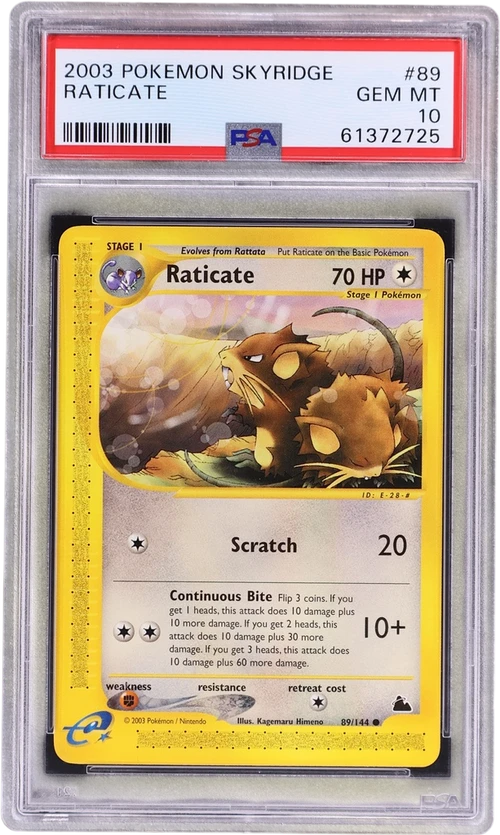 2003 Pokemon Skyridge #89 Raticate