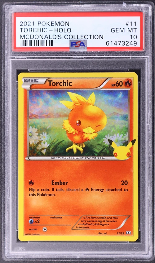 2021 Pokemon Mcdonald's Collection #11 Torchic-Holo
