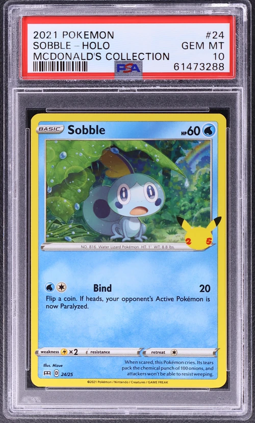 2021 Pokemon Mcdonald's Collection #24 Sobble-Holo