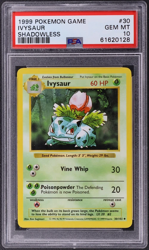 1999 Pokemon Game #30 Ivysaur Shadowless