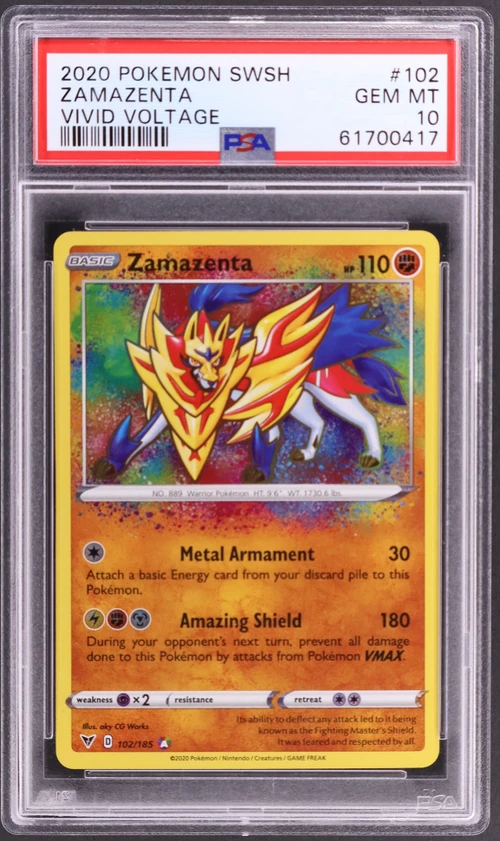 2020 Pokemon Sword & Shield VIVID Voltage #102 Zamazenta