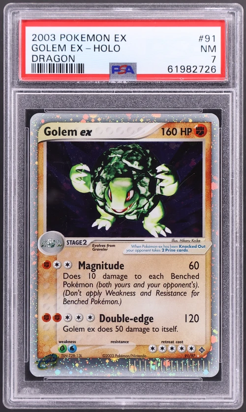 2003 Pokemon Ex Dragon #91 Golem Ex-Holo