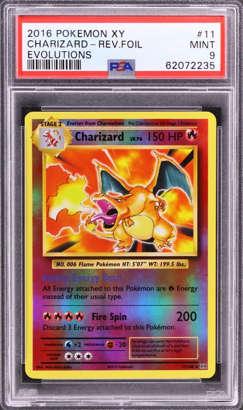 2016 Pokemon Xy Evolutions #11 Charizard-Reverse Foil