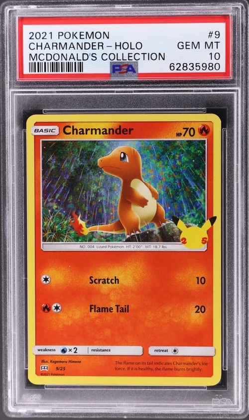 2021 Pokemon Mcdonald's Collection #9 Charmander-Holo