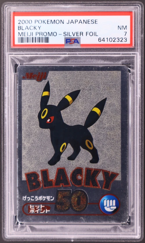 2000 Pokemon Japanese Meiji Promo Blacky Silver Foil