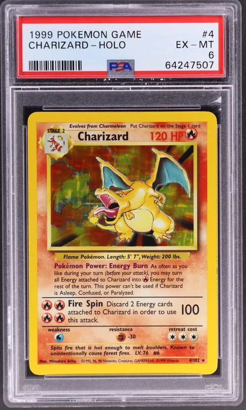 1999 Pokemon Game #4 Charizard-Holo