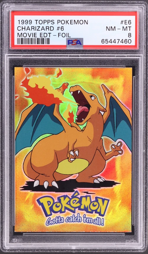 1999 Topps Pokemon the Movie Edt #E6 Charizard #6 Foil