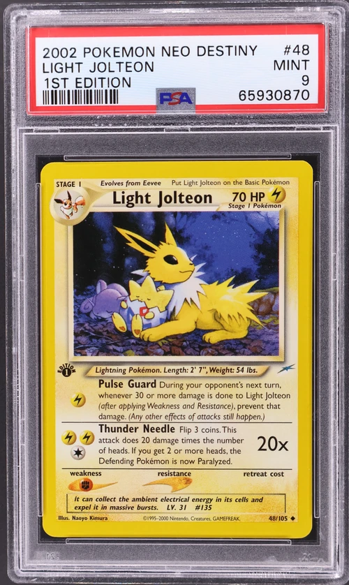 2002 Pokemon Neo Destiny #48 Light Jolteon 1st Edition