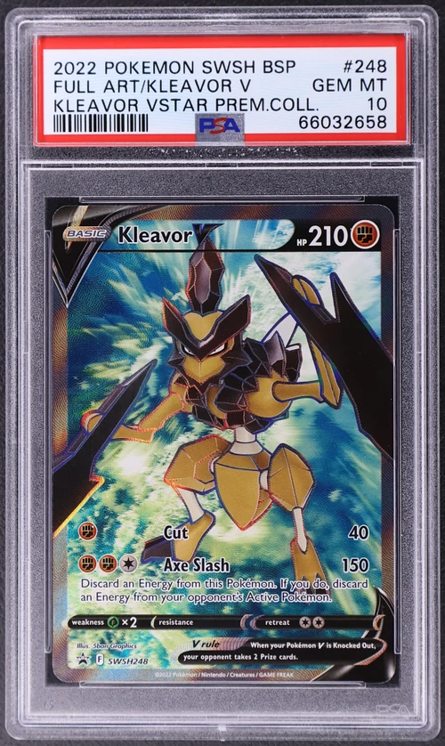 2022 Pokemon Swsh Black Star Promo #248 Full Art / Kleavor V Kleavor Vstar Premium Collection