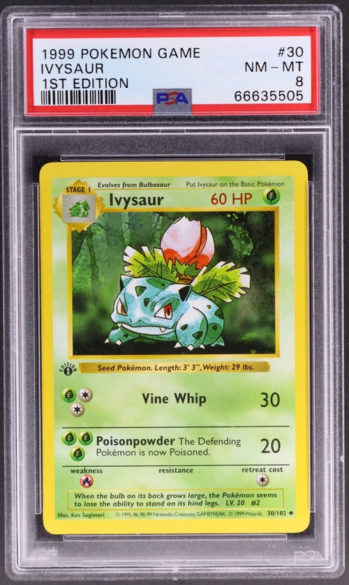 1999 Pokemon Game #30 Ivysaur 1st Edition