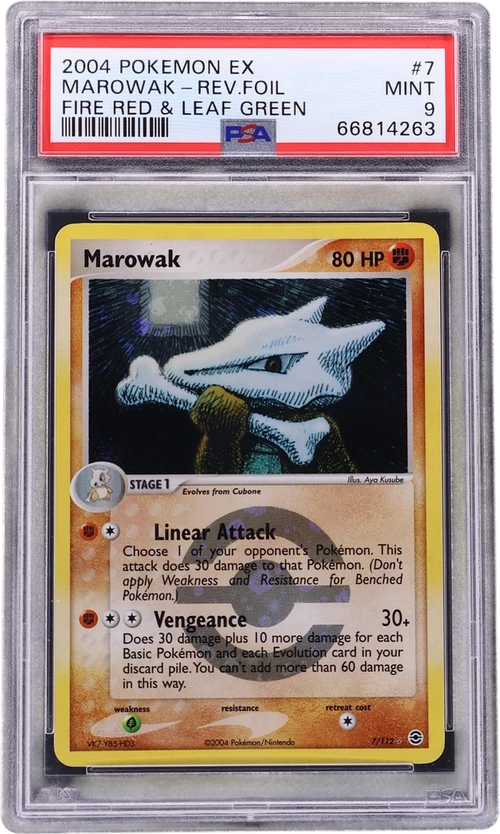 2004 Pokemon Ex Fire Red & Leaf Green #7 Marowak-Reverse Foil