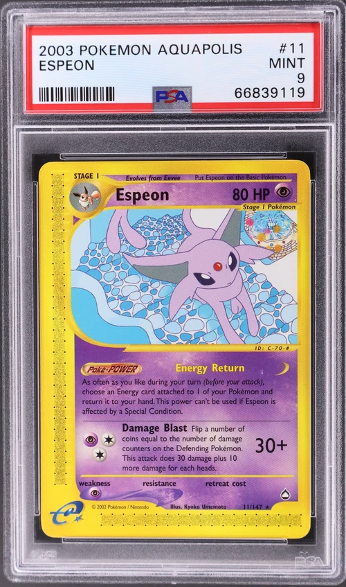 2003 Pokemon Aquapolis #11 Espeon