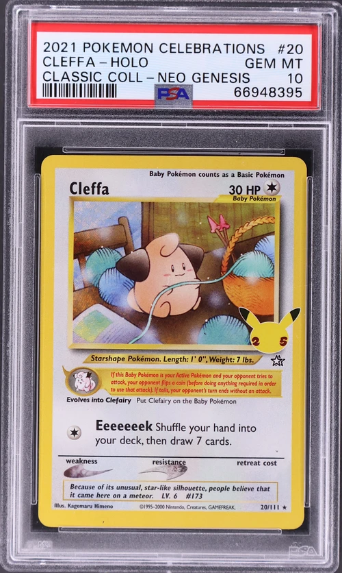 2021 Pokemon Celebrations Classic Collection #20 Cleffa-Holo