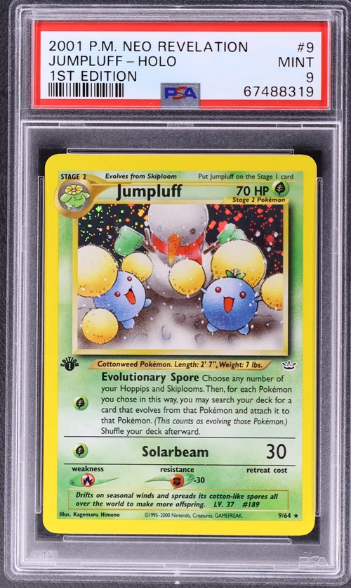 2001 Pokemon Neo Revelation #9 Jumpluff-Holo 1st Edition