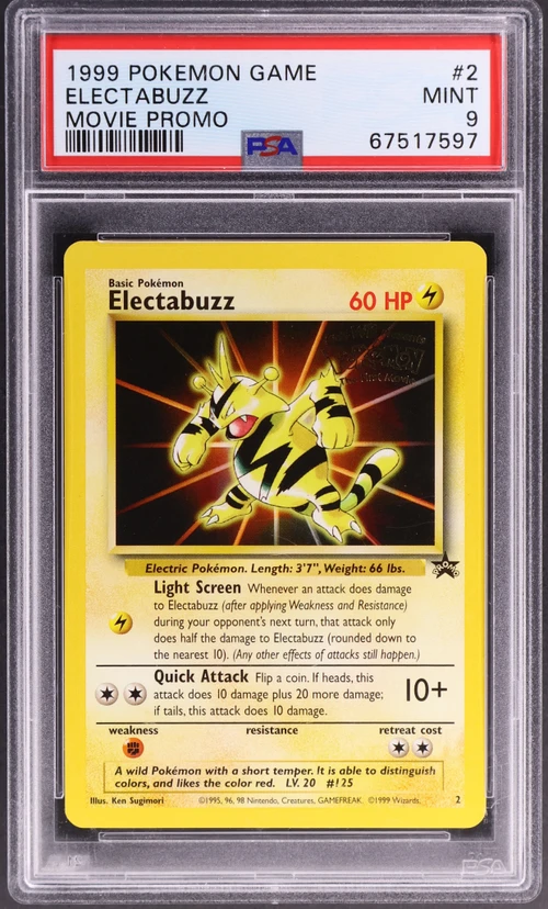 1999 Pokemon Game Movie #2 Electabuzz Movie Promo
