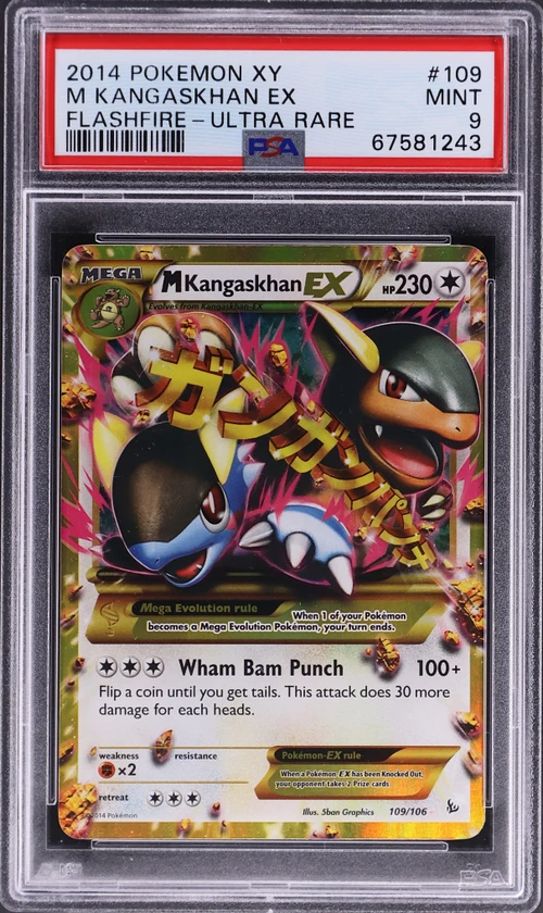 2014 Pokemon Xy Flashfire #109 M Kangaskhan Ex Ultra Rare