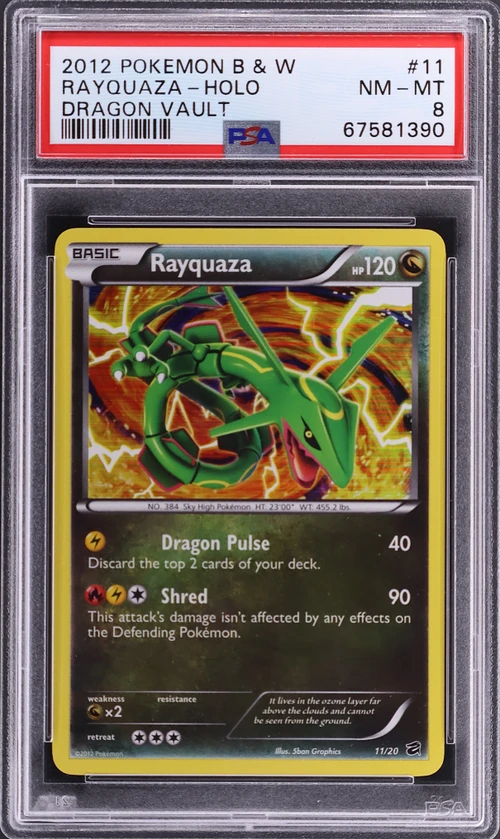 2012 Pokemon Black & White Dragon Vault #11 Rayquaza-Holo