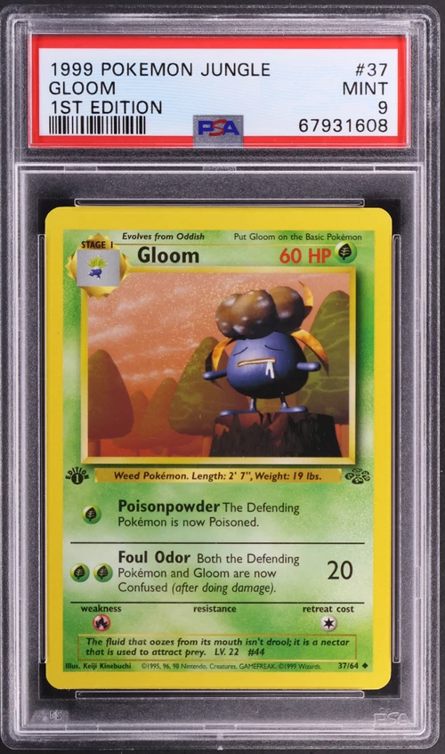 1999 Pokemon Jungle #37 Gloom 1st Edition