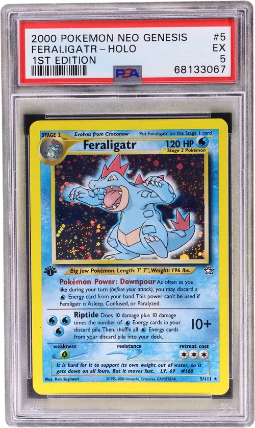2000 Pokemon Neo Genesis 1st Edition #5 Feraligatr-Holo