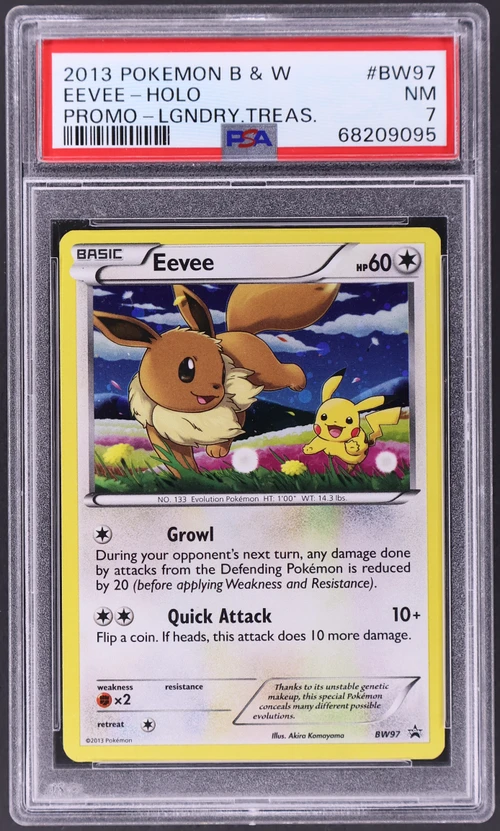 2013 Pokemon Black & White Promo #BW97 Eevee-Holo Legendary Treasures