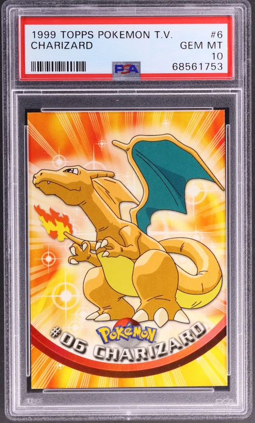 1999 Topps Pokemon Tv #6 Charizard