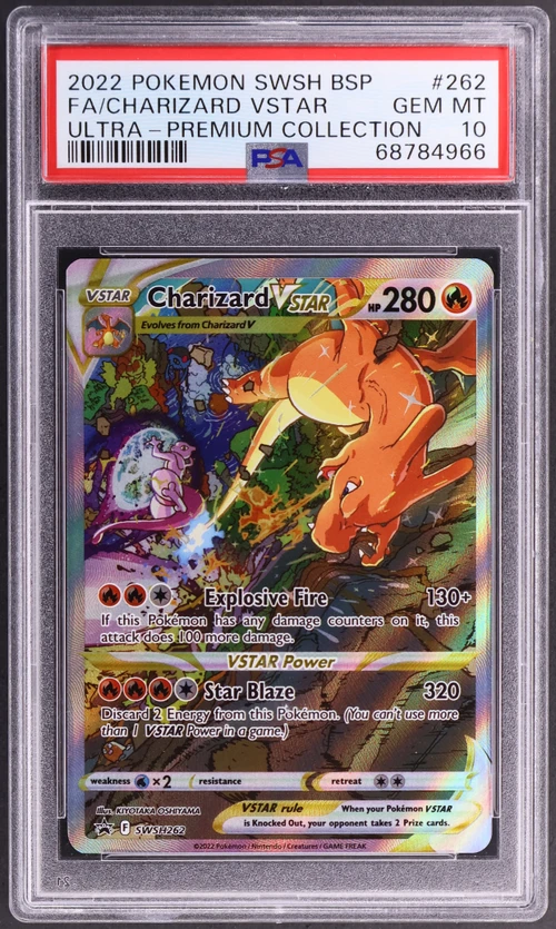 2022 Pokemon Swsh Black Star Promo #262 Full Art / Charizard Vstar Sword & Shield Ultra-Premium Collection-Charizard