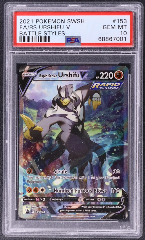2021 Pokemon Sword & Shield Battle Styles #153 Full Art / Rapid Strike Urshifu V