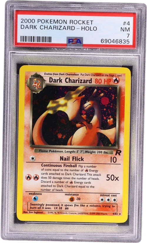 2000 Pokemon Rocket #4 Dark Charizard-Holo