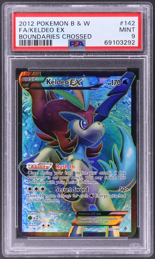 2012 Pokemon Black & White Boundaries Crossed #142 Full Art / Keldeo Ex