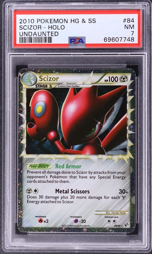 2010 Pokemon Heartgold & Soulsilver Undaunted #84 Scizor-Holo