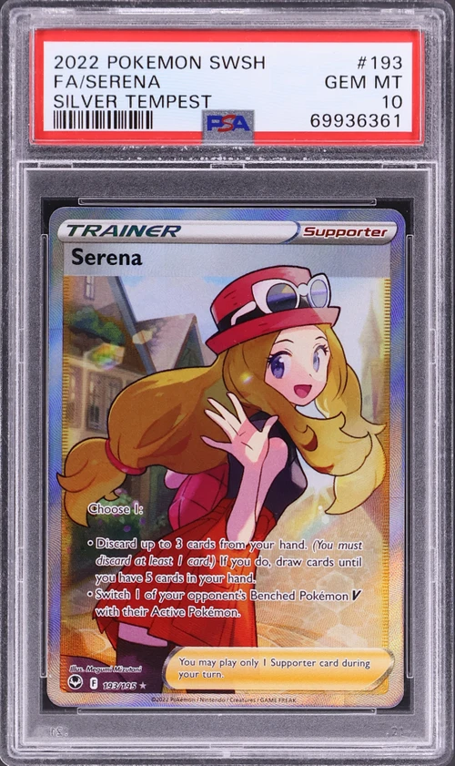 2022 Pokemon Sword & Shield Silver Tempest #193 Full Art / Serena